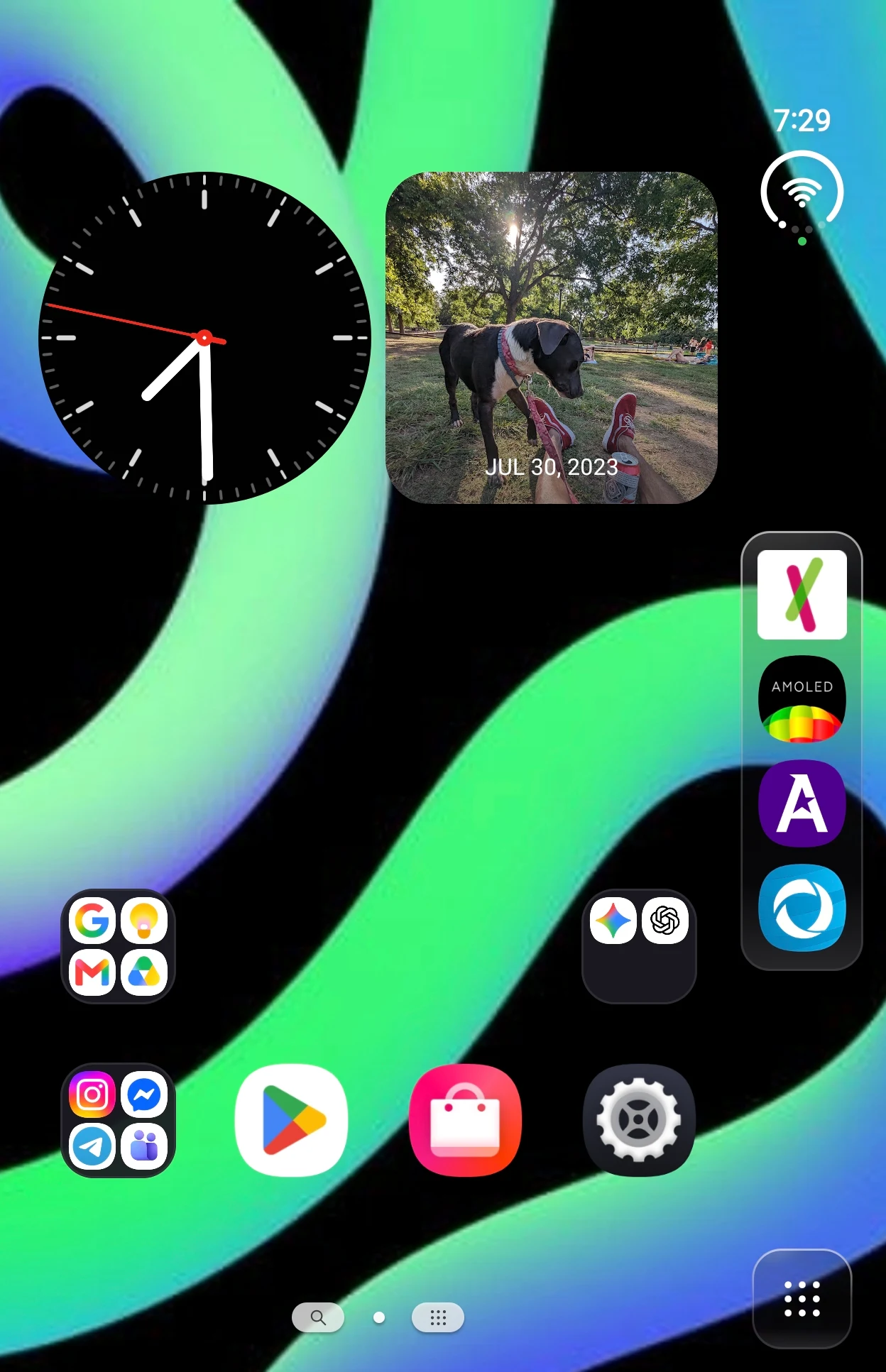 Another Launcher on the cover screen